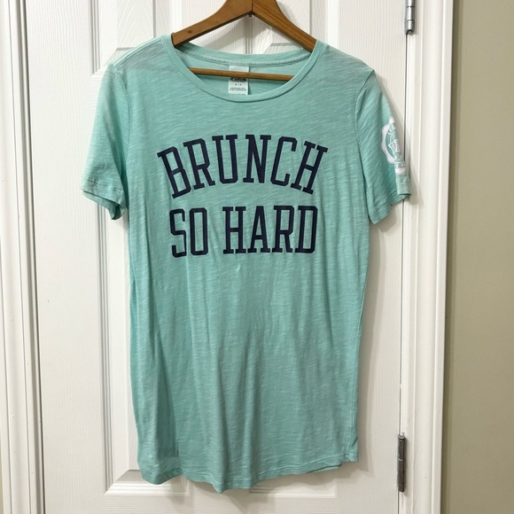 PINK Victorias Secret Brunch So Hard Graphic Tee Women’s Size Small - Picture 2 of 7